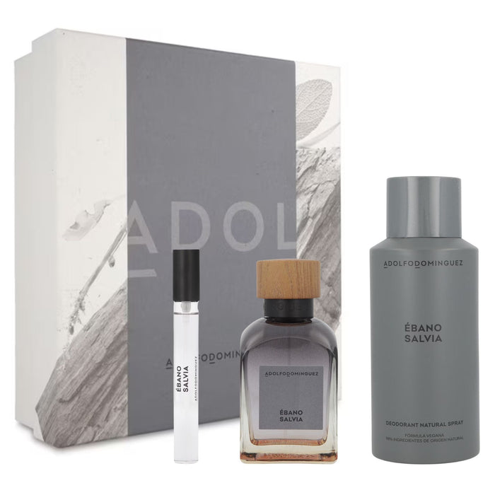Adolfo Dominguez Ebano Salvia 3-Piece Set 4.1oz Men EDP Spray