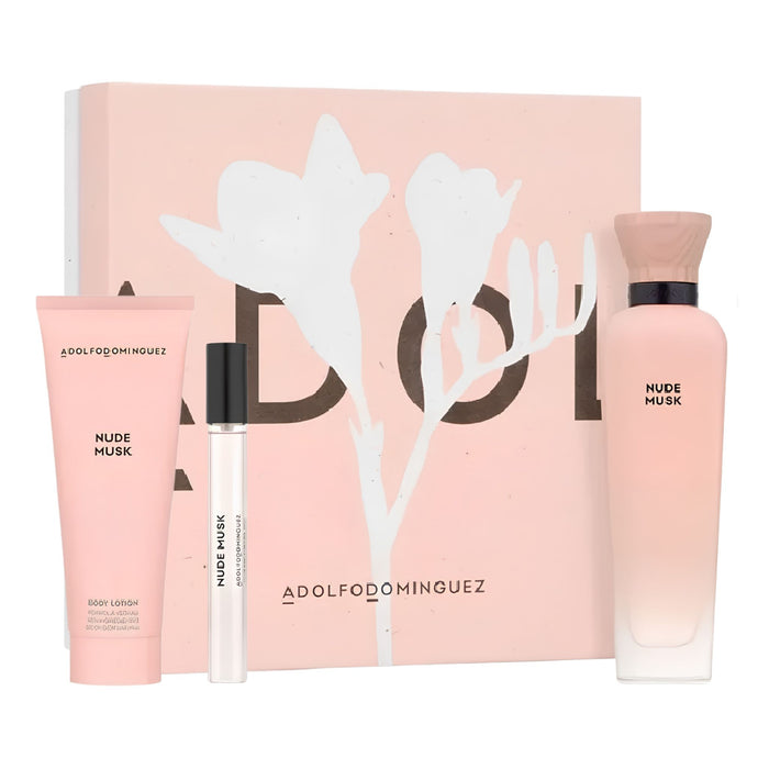 Adolfo Dominguez Nude Musk 3-Piece Set 4.1oz Women EDP Spray