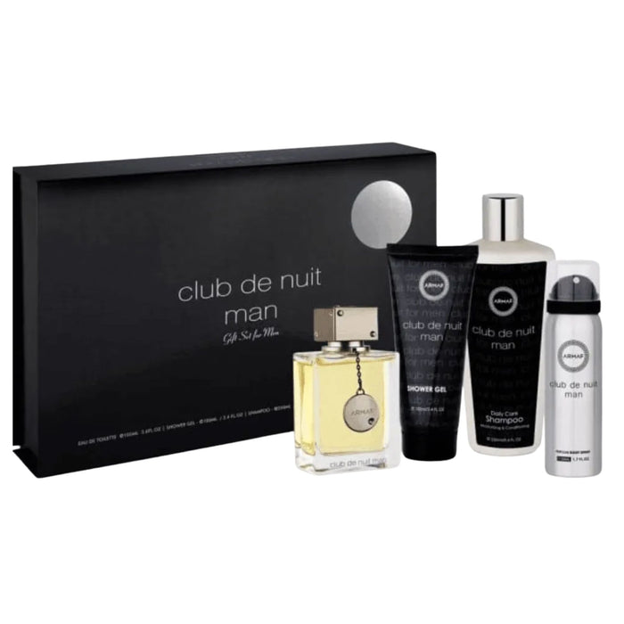 Armaf Club De Nuit 4-Piece Set 3.6oz Men EDT