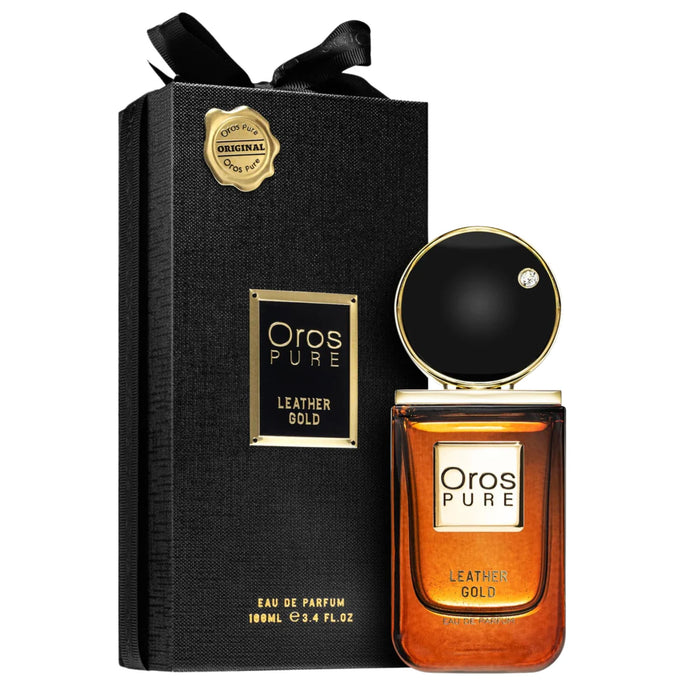 Armaf Oros Pure Leather Gold 3.4oz Unisex EDP Spray