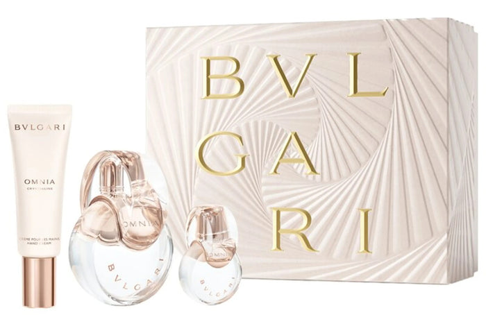 Bvlgari Omnia Crystaline 3-Piece Set 3.4oz Women EDT Spray