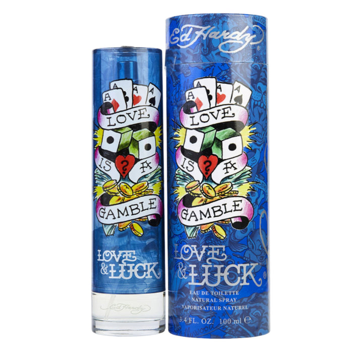 Ed Hardy Love&Luck 3.4oz Men EDT
