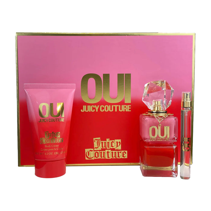 Juicy Couture Oui 3-Piece Set 3.4oz Women EDP Spray