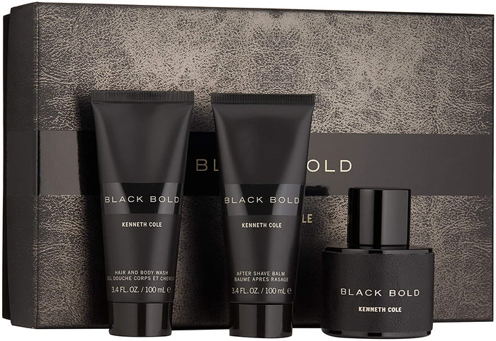 Kenneth Cole Black Bold 3-Piece Set 3.4oz Men EDT Spray