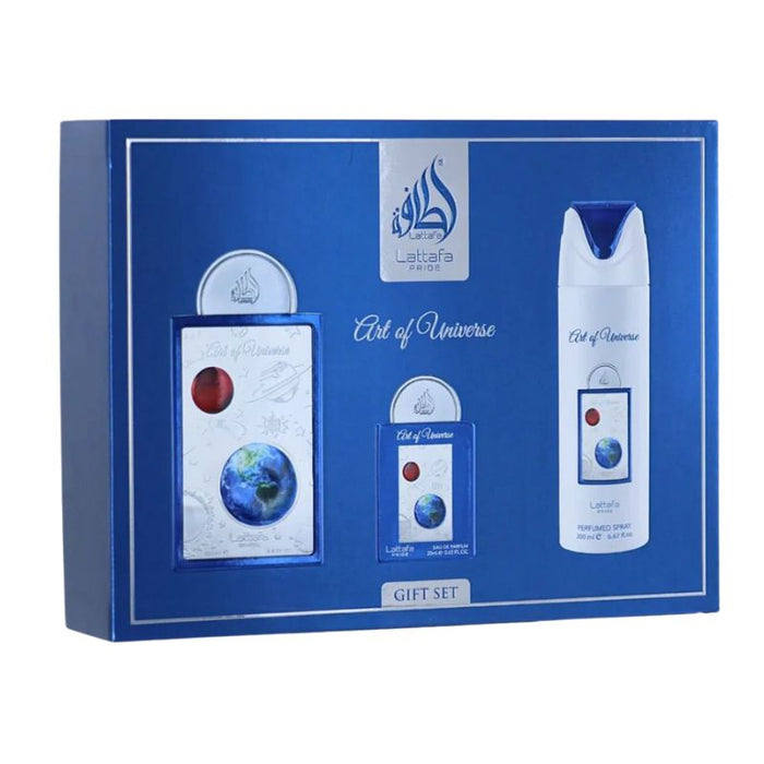 Lattafa Art of Universe 3-Piece Set 3.4oz Unisex EDP Spray