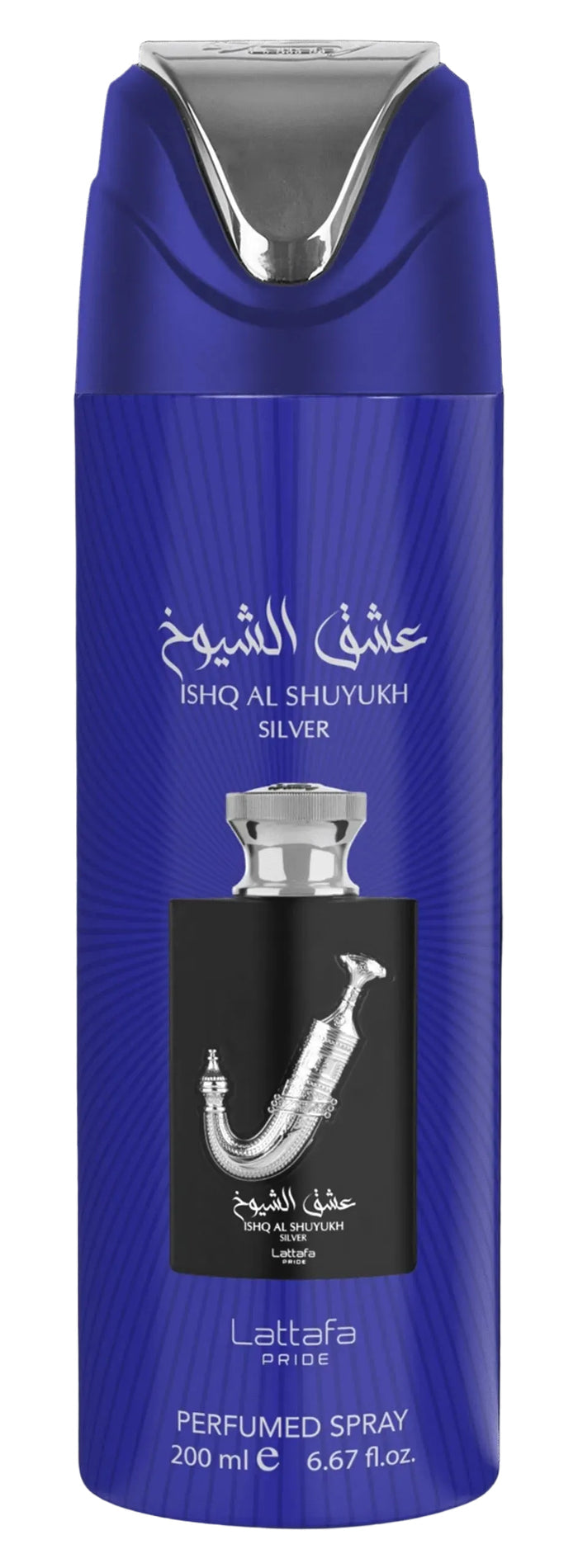Lattafa Ishq Shuyukh Silver Perfumed Spray 6.6oz Unisex