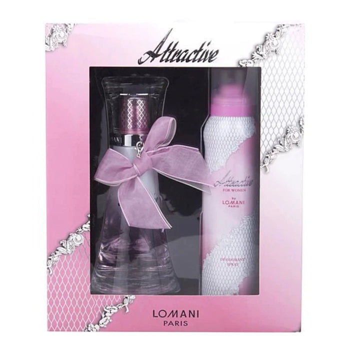 Lomani Attractive 2-Piece Set 3.3oz Women EDP Spray