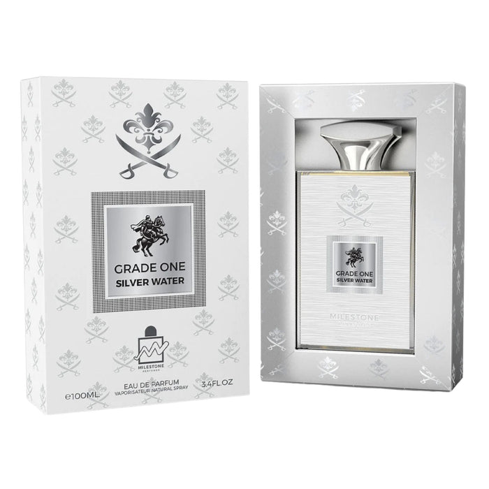 Milestone Grade One Silver Water 3.4oz Men EDP Spray