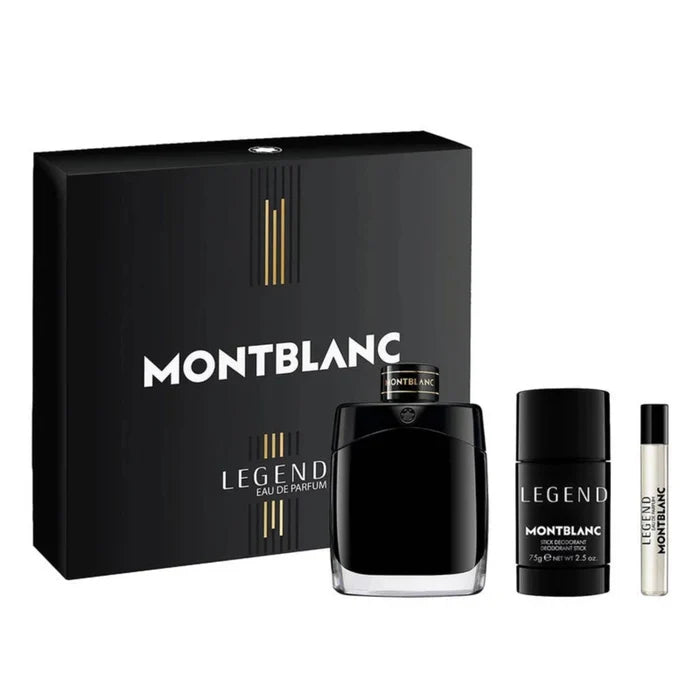 Mont Blanc Legend 3-Piece Set 3.3oz Men EDP Spray