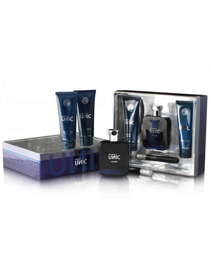 New Brand Unic 4-Piece Set 3.3oz Men EDT Spray