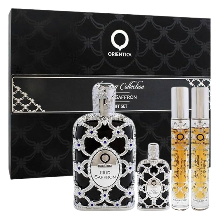 Orientica Oud Saffron 4-Piece Set 2.8oz Men EDP Spray