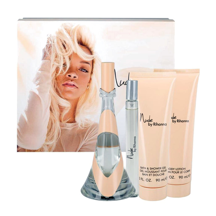 Rihanna Nude 4-Piece Set 3.4oz Women EDP Spray