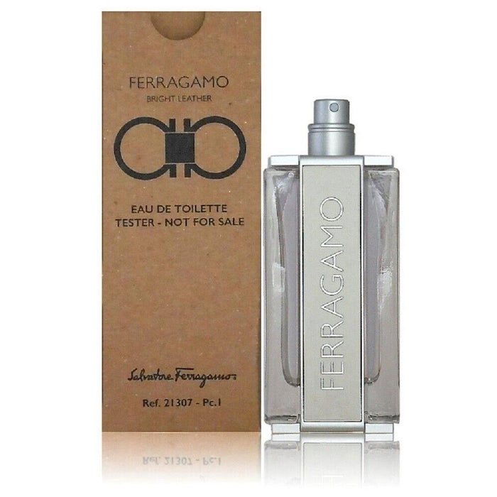 Salvatore Ferragamo Bright Leather 3.4oz Men EDT Spray Tester