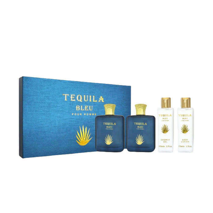 Tequila Blue 4-Piece Set 3.4oz Men EDP Spray